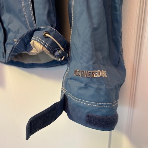 Women's Blue Eddie Bauer Weather Edge Rain Jacket -Size XS - Picture 4 of 7